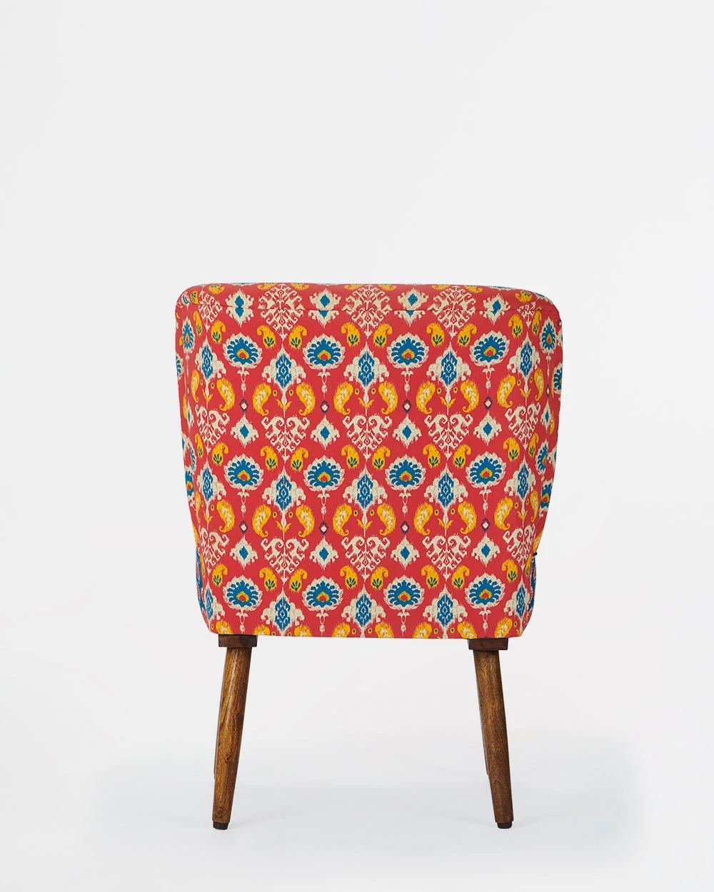 Chumbakdesign Vanity Chair- Red & Blue Ikkat 7 Chumbakdesign Vanity Chair- Red & Blue Ikkat