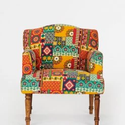 Chumbakdesign Furniture & Storage Nawab Arm Chair-Floral Swirls