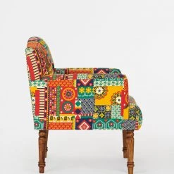 Chumbakdesign Furniture & Storage Nawab Arm Chair-Floral Swirls