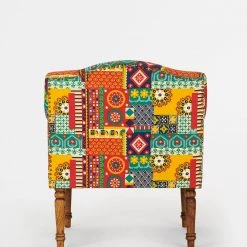 Chumbakdesign Furniture & Storage Nawab Arm Chair-Floral Swirls