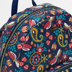 Chumbakdesign Bags & Accessories India Boho Paisley, Backpack-Navy