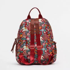 Chumbakdesign Bags & Accessories India Boho Paisley, Backpack-Red 10 Chumbakdesign Bags & Accessories India Boho Paisley, Backpack-Red