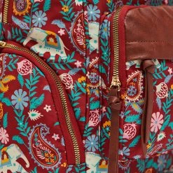 Chumbakdesign Bags & Accessories India Boho Paisley, Backpack-Red 11 Chumbakdesign Bags & Accessories India Boho Paisley, Backpack-Red
