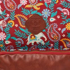 Chumbakdesign Bags & Accessories India Boho Paisley, Backpack-Red 12 Chumbakdesign Bags & Accessories India Boho Paisley, Backpack-Red