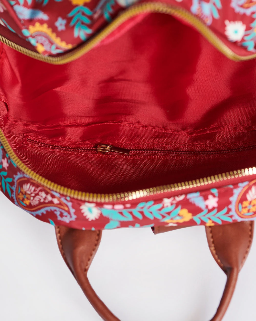 Chumbakdesign Bags & Accessories India Boho Paisley, Backpack-Red 8 Chumbakdesign Bags & Accessories India Boho Paisley, Backpack-Red