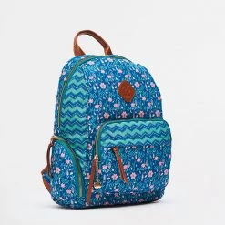 Chumbakdesign Vacay Floral Backpack-Teal