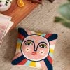 Chumbakdesign Bed & Furnishing Sunshine Embroidered Cushion-16”
