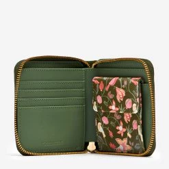 Chumbakdesign Bags & Accessories Jungle Folk Quilted Mini Wallet-Olive