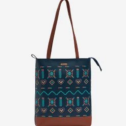 Chumbakdesign Boho Aztec Tote Bag - Navy