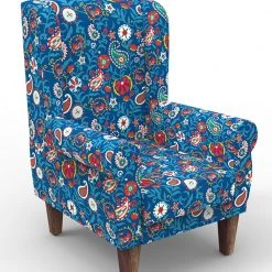 Chumbakdesign Begum Wing Chair - India Paisleys Blue Furniture & Storage