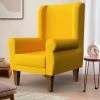 Chumbakdesign Furniture & Storage Begum Wing Chair - Sahara Mustard