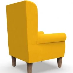 Chumbakdesign Furniture & Storage Begum Wing Chair - Sahara Mustard