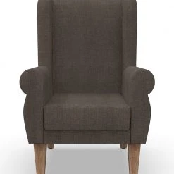 Chumbakdesign Begum Wing Chair - Brown Coal Furniture & Storage