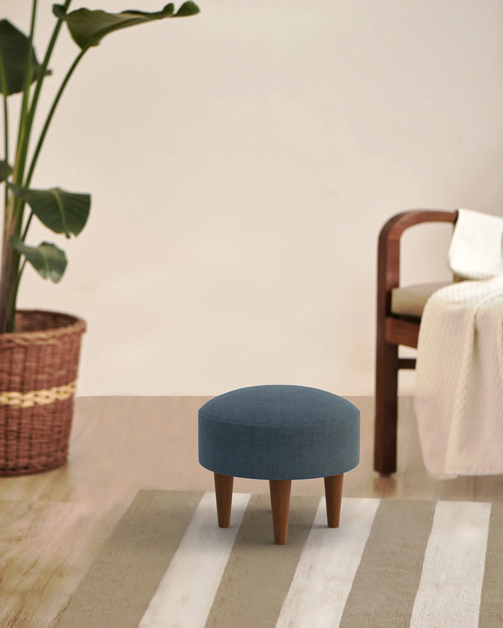 Chumbakdesign Begum Foot Rest -Sailor Blue 3 Chumbakdesign Begum Foot Rest -Sailor Blue