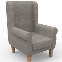 Chumbakdesign Furniture & Storage Begum Wing Chair - Bangalore Grey