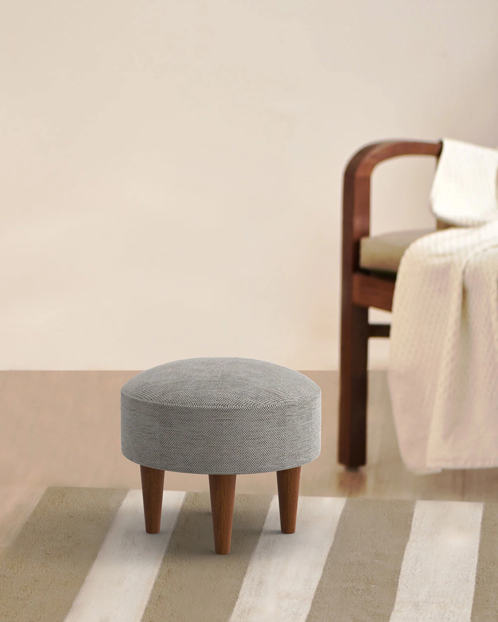 Chumbakdesign Furniture & Storage Begum Foot Rest -Bangalore Grey 3 Chumbakdesign Furniture & Storage Begum Foot Rest -Bangalore Grey