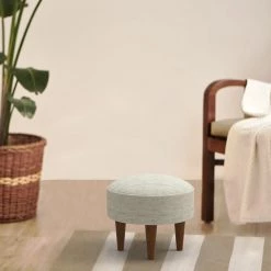 Chumbakdesign Furniture & Storage Begum Foot Rest -Srilanka Ivory