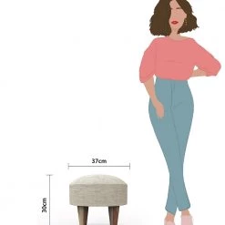 Chumbakdesign Begum Foot Rest - Plain