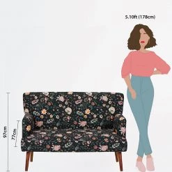 Chumbakdesign Memsaab Loveseat-2 Seater, Bohemian Paisley 13 Chumbakdesign Memsaab Loveseat-2 Seater, Bohemian Paisley