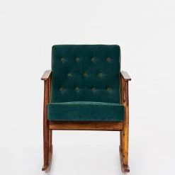 Chumbakdesign Memsaab Rocking Chair Velvet-Dark Green Furniture & Storage 10 Chumbakdesign Memsaab Rocking Chair Velvet-Dark Green Furniture & Storage