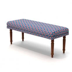 Chumbakdesign Furniture & Storage Nawaab Bench - Blue Ikkat 12 Chumbakdesign Furniture & Storage Nawaab Bench - Blue Ikkat