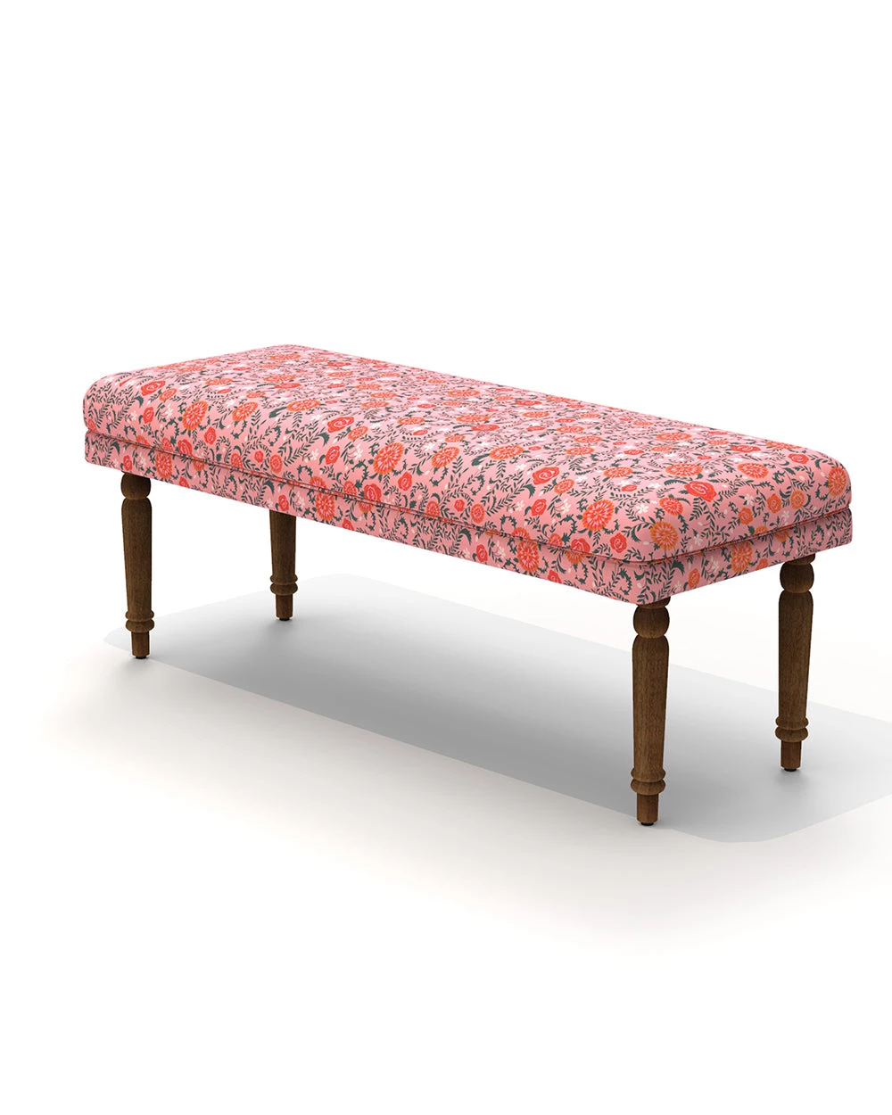 Chumbakdesign Furniture & Storage Nawaab Bench - Earthy Floral 6 Chumbakdesign Furniture & Storage Nawaab Bench - Earthy Floral