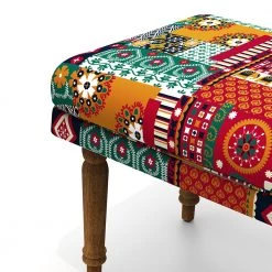 Chumbakdesign Furniture & Storage Nawaab Bench - Floral Swirls