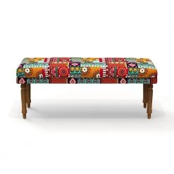 Chumbakdesign Furniture & Storage Nawaab Bench - Floral Swirls
