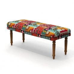 Chumbakdesign Furniture & Storage Nawaab Bench - Floral Swirls