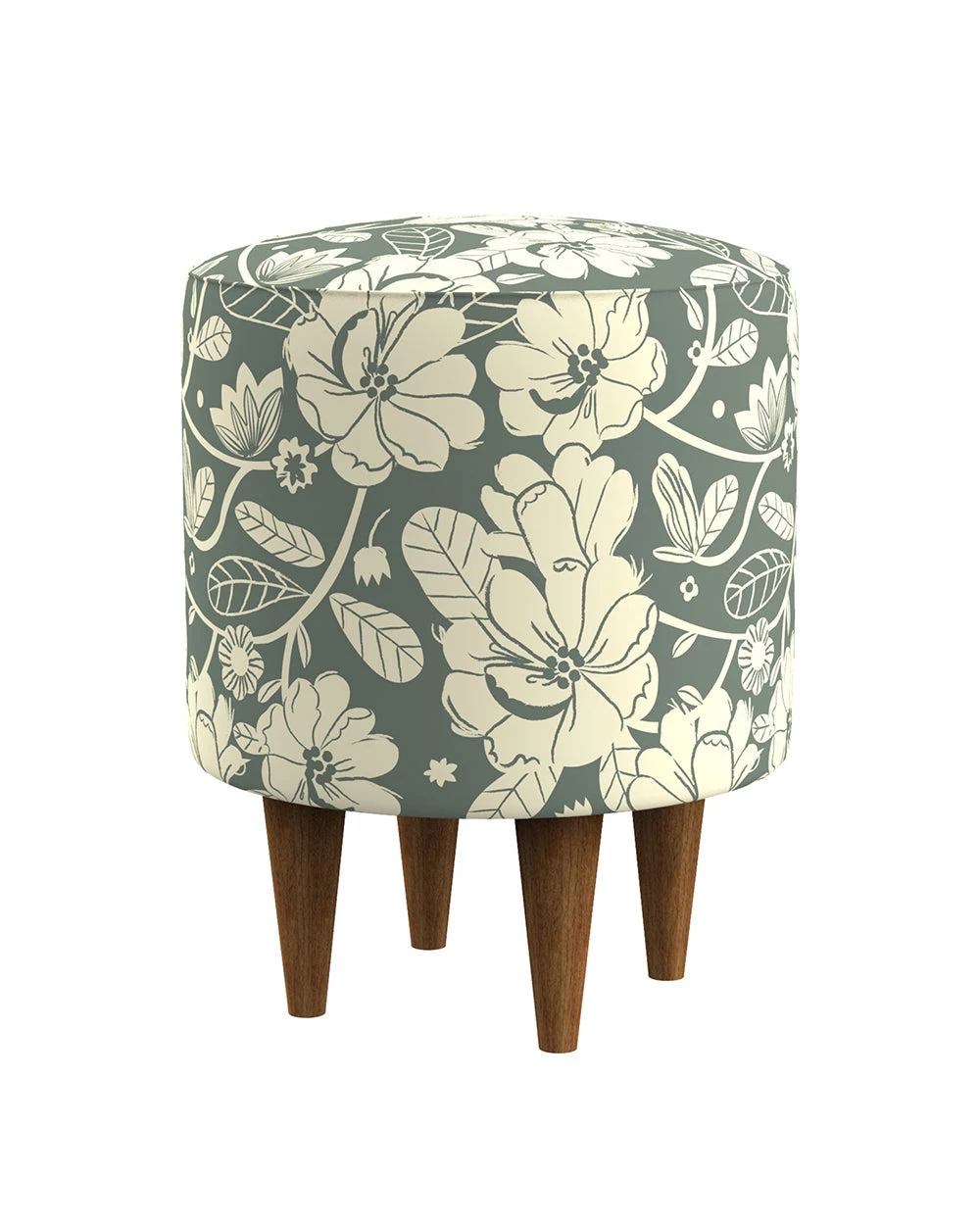 Chumbakdesign Furniture & Storage French Pouffe - Grey's Garden 5 Chumbakdesign Furniture & Storage French Pouffe - Grey's Garden