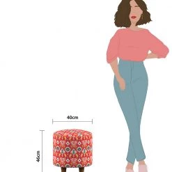 Chumbakdesign The French Pouffe - Printed 102 Chumbakdesign The French Pouffe - Printed