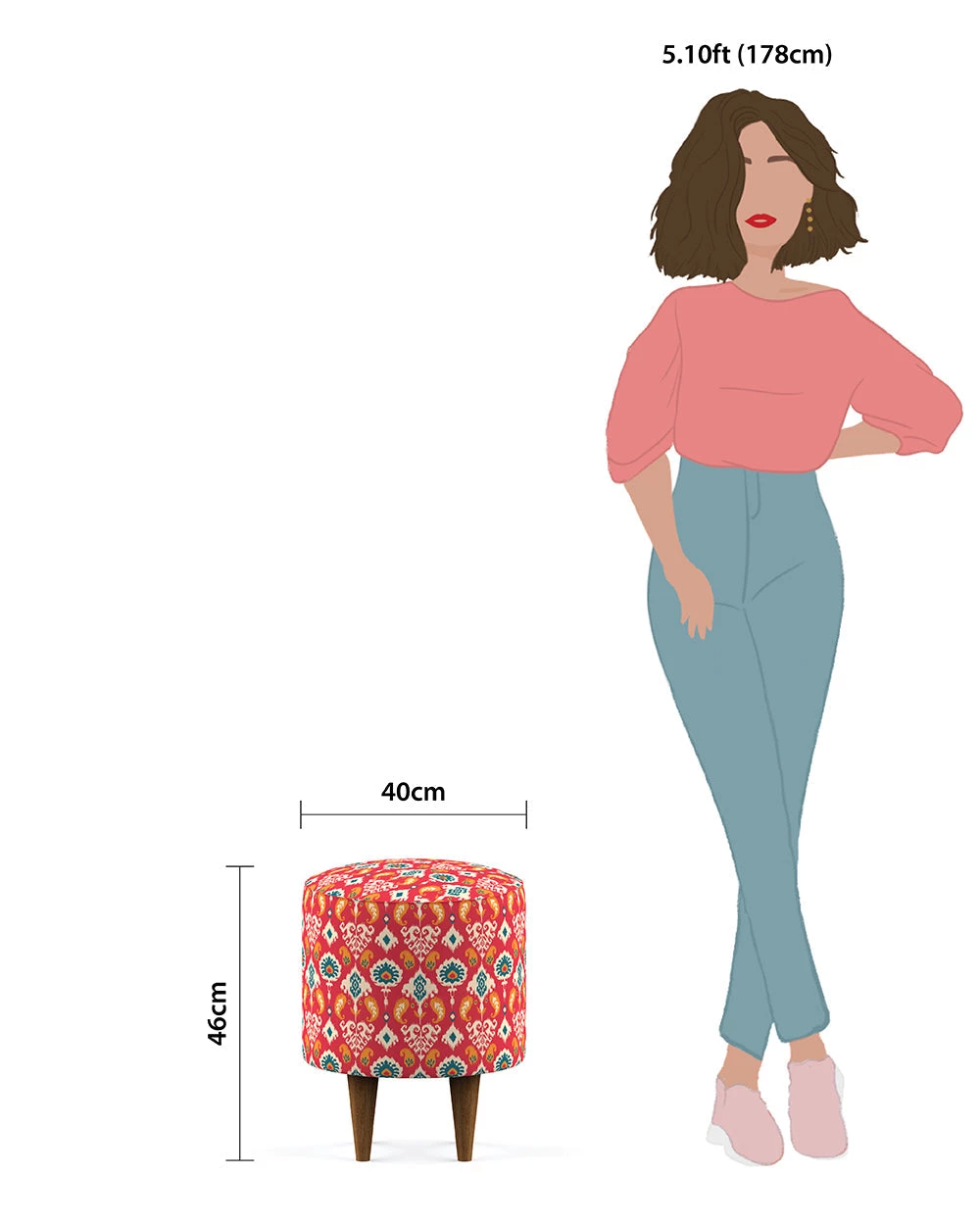 Chumbakdesign The French Pouffe - Printed 49 Chumbakdesign The French Pouffe - Printed