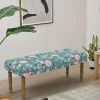 Chumbakdesign Nawaab Bench - Spring Bloom Teal Furniture & Storage
