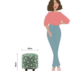 Chumbakdesign The French Pouffe - Printed 90 Chumbakdesign The French Pouffe - Printed