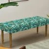 Chumbakdesign Nawaab Bench - Tropical Ikkat Green Furniture & Storage