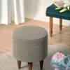 Chumbakdesign Furniture & Storage French Pouffe - Bangalore Grey