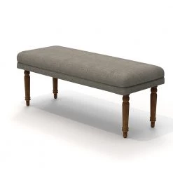 Chumbakdesign Nawaab Bench - Bangalore Grey Furniture & Storage