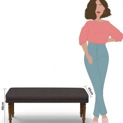 Chumbakdesign Nawaab Bench - Brown Coal Furniture & Storage