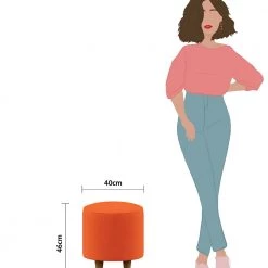 Chumbakdesign Furniture & Storage French Pouffe - Plain