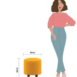 Chumbakdesign French Pouffe - Sahara Mustard 13 Chumbakdesign French Pouffe - Sahara Mustard