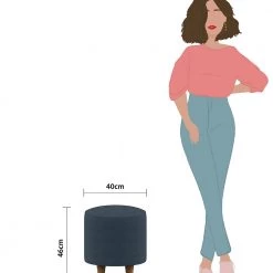 Chumbakdesign Furniture & Storage French Pouffe - Plain