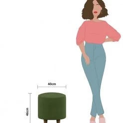 Chumbakdesign Furniture & Storage French Pouffe - Plain