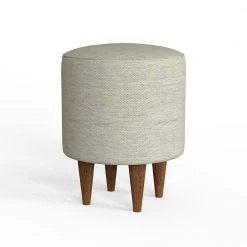 Chumbakdesign Furniture & Storage French Pouffe - Srilanka Ivory
