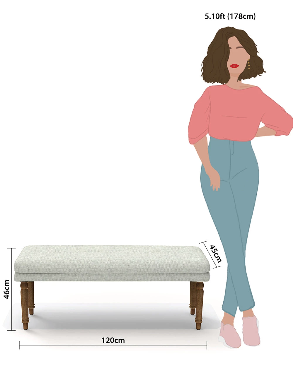 Chumbakdesign Furniture & Storage Nawaab Bench - Srilanka Ivory 8 Chumbakdesign Furniture & Storage Nawaab Bench - Srilanka Ivory