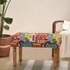 Chumbakdesign Furniture & Storage Nawaab Bench Small - Floral Swirls