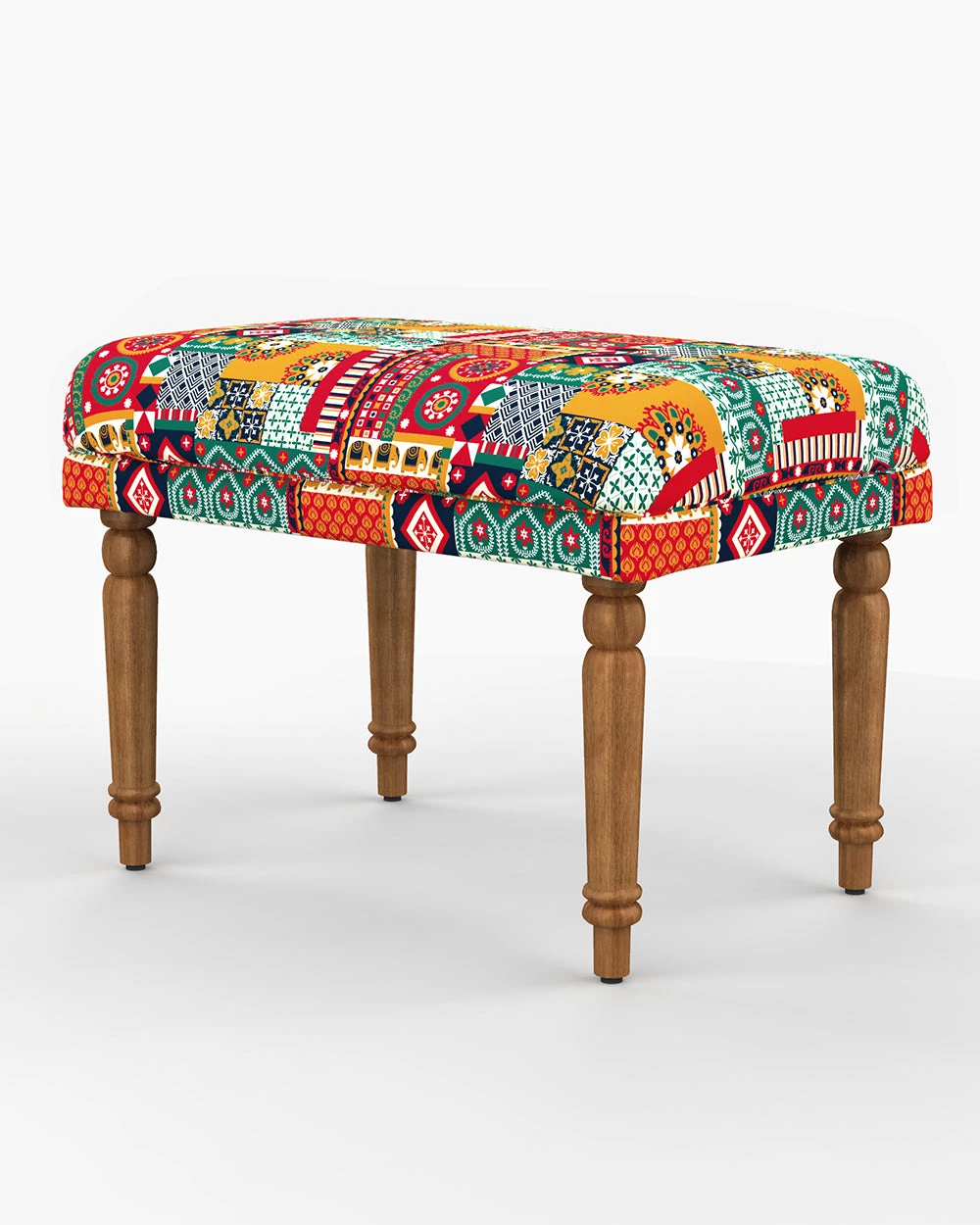Chumbakdesign Furniture & Storage Nawaab Bench Small - Floral Swirls 5 Chumbakdesign Furniture & Storage Nawaab Bench Small - Floral Swirls