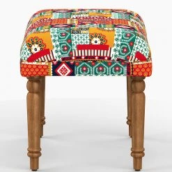 Chumbakdesign Furniture & Storage Nawaab Bench Small - Floral Swirls 13 Chumbakdesign Furniture & Storage Nawaab Bench Small - Floral Swirls