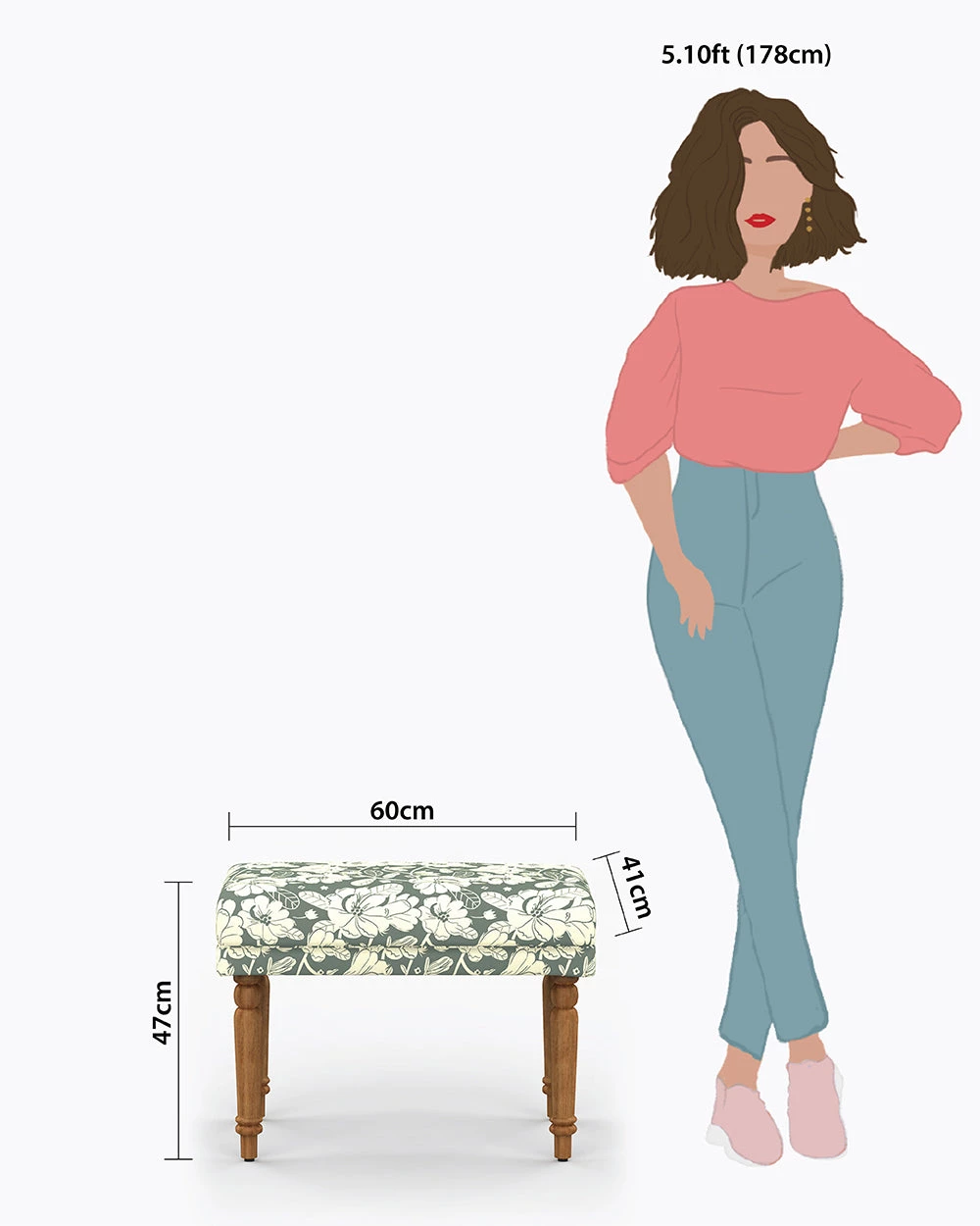 Chumbakdesign Nawaab Bench Small - Grey's Garden Furniture & Storage 10 Chumbakdesign Nawaab Bench Small - Grey's Garden Furniture & Storage