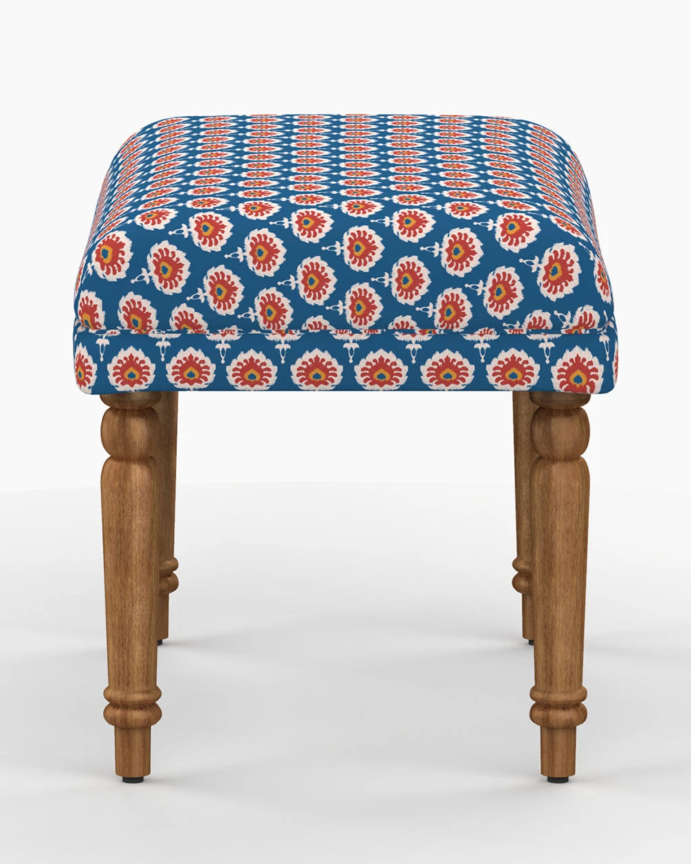 Chumbakdesign Nawaab Bench Small - Blue Ikkat 5 Chumbakdesign Nawaab Bench Small - Blue Ikkat