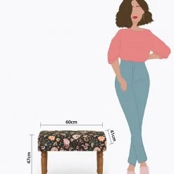 Chumbakdesign Nawaab Bench Small - Bohemian Paisleys Furniture & Storage